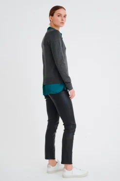 Rita Cardigan Dark grey melange 30100784