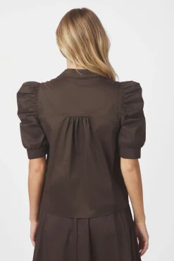 ROELLA POPLIN Chocolate Brown 164283
