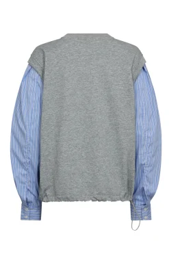 SabinaCC Mix Shirt Sweat 138Light Grey 47010