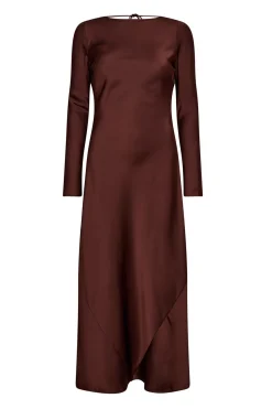 SafiraCC Waterfall Back Dress 145Dark Brown 36564