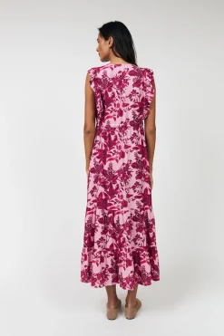 Samoll Midi Dress Sl 51 Pink 261173047