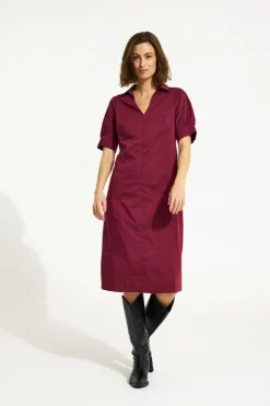 Sandra dress Burgondy 16526