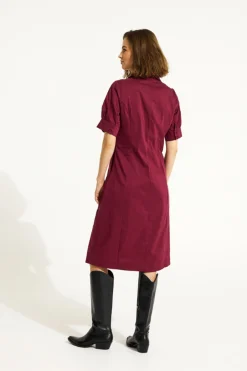 Sandra dress Burgondy 16526