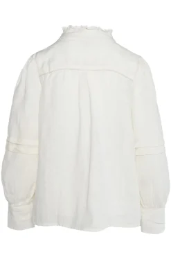 SARI Linen Blouse 0003 White Alyssum 2510190204