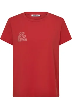 SiaraCC Outline Tee 35811RedOffWhit 33139