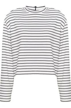 SibaGZ stripe top White black stripe 10909341