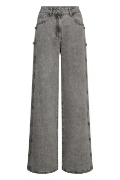 Side Panel Button Tall Jeans Light grey HL10329