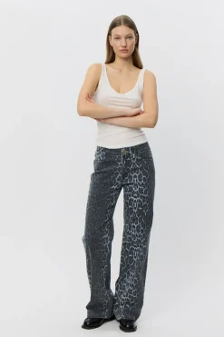 SIENNASW LEOPARD TROUSERS 5036 Blue SNOS606