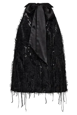 SillaCC Sequin Halter Top 96Black 35987