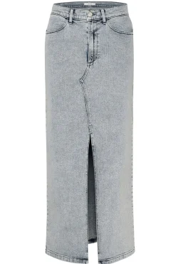 SiwGZ HW long skirt Light blue washed 10908501