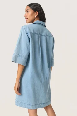 SLAnnabeth Casual Dress SS Light Blue Denim 30408357