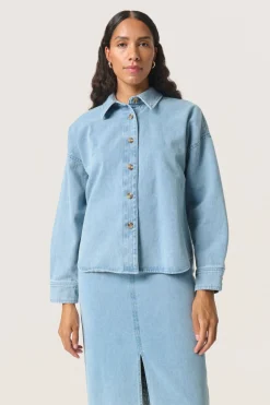 SLAnnabeth Regular Overshirt Light Blue Denim 30408356