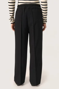 SLBea Slit Pants Black 30407618