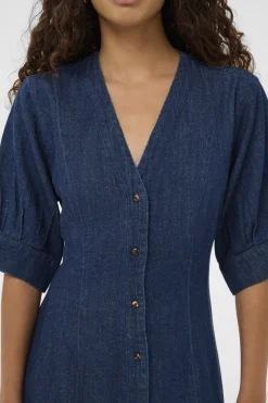 SLChaman Daria Dress Dark Blue Denim 301728 30408962