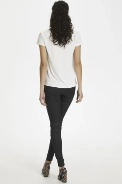 SLColumbine Vneck SS Broken White 30404284