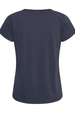 SLColumbine Vneck SS Navy 30404284