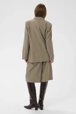 SLGinevra Malika Shorts Cappucino Pin Stripe 304684 30409040