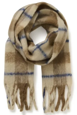 SLHinya Scarf Brown and White Checks 30408340