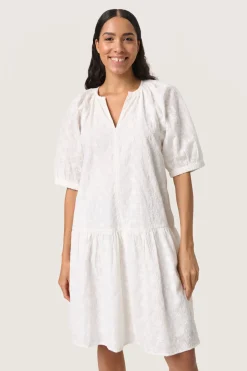 SLIsja Dress SS Broken White 30408673