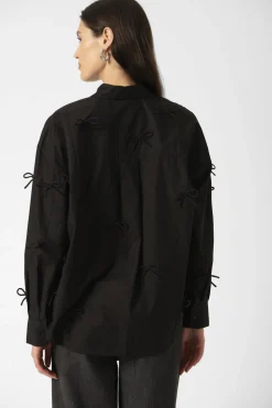SLJoa Bow Shirt LS Black