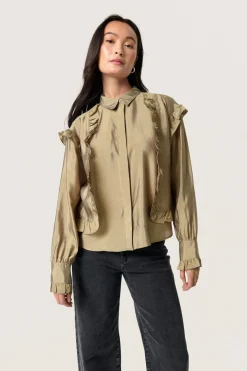 SLKarolina Shirt LS Covert Green 30407948