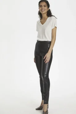 SLKaylee PU Leggings Black 30403303