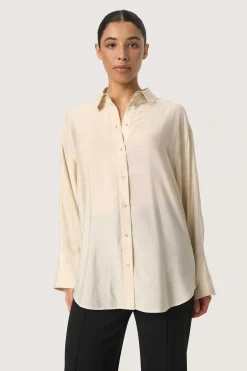 SLLeodora Shirt LS Oatmeal 30407638