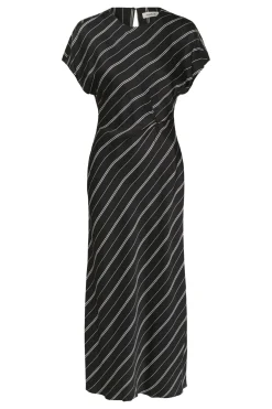 SLMarcela Mirmir Printed Dress Black W White Stripes 304533 30408920