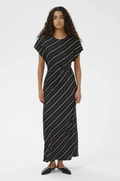 SLMarcela Mirmir Printed Dress Black W White Stripes 304533 30408920