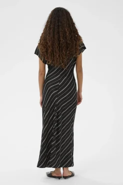 SLMarcela Mirmir Printed Dress Black W White Stripes 304533 30408920