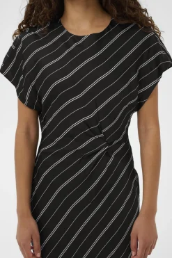 SLMarcela Mirmir Printed Dress Black W White Stripes 304533 30408920