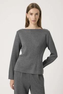 SLMarigold Blouse Grey Melange 30408578