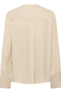 SLNadeya Albia Blouse LS Oatmeal 130401 30409121