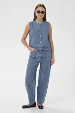 SLRinatina Barrel Jeans Medium Blue Denim 301130 30409277