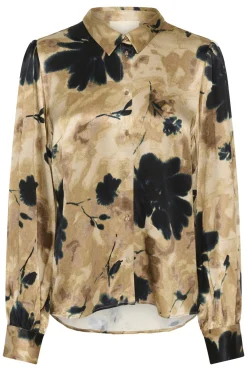 SLRiyan Paris Print Shirt Timberwolf Watercolor Print 30408945