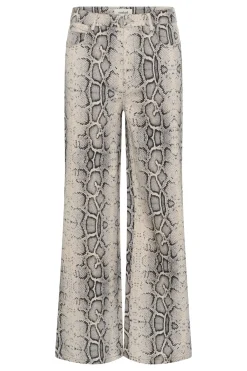 SLSandja Vanesa Pants Grey Snake Print 30408332