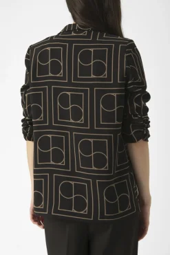 SLShirley Printed Blazer Black W. walnut Monogram 30405041