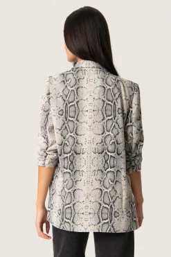SLShirley Printed Blazer Grey Snake Print 30405041