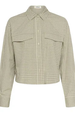 SLSivah Shirt LS Parchment Checks 304511 30408908