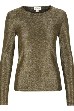 SLSkylara Round Neck LS Gold 30407516
