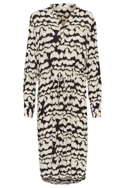 SLZaya Dress LS Whitecap Gray Zig Zag 30405040