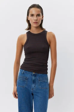 SNOS434 7141 Dark Brown Black striped SNOS434