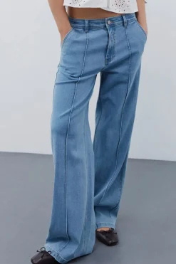 SNOS430 BUKSER Light Blue Denim SNOS430