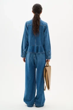 SophinaIW Pullon Pants Washed Denim 30110274