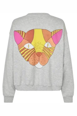 SydneyLL Cat Sweatshirt LS 13 Light Grey Melange 261931071