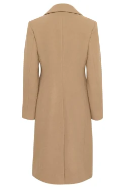 ThoraIW Lapel Coat R Tobacco Brown 30110808