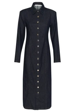 TilmaGZ LS long dress Dark blue Unwashed 10909777