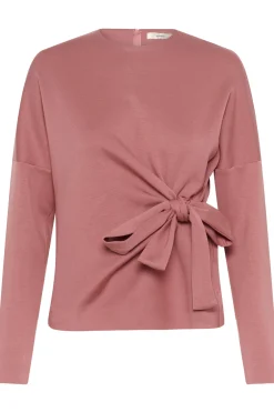 TRIIW VINCENTIW KNOT BLOUSE WITHERED ROSE 181435 30112203