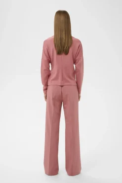 TRIIW VINCENTIW KNOT BLOUSE WITHERED ROSE 181435 30112203