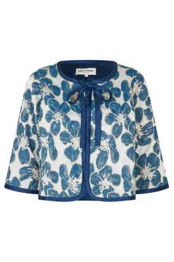 Trinell Short Jacket 3/4 Blue 261856025